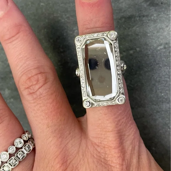 Lia Sophia Acropolis Silver Statement Ring - Picture 6 of 9